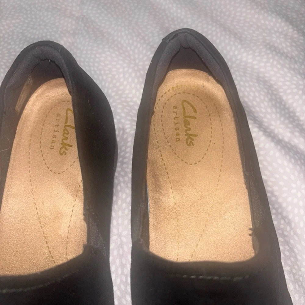 Women Black Slip-On Dress Loafers
